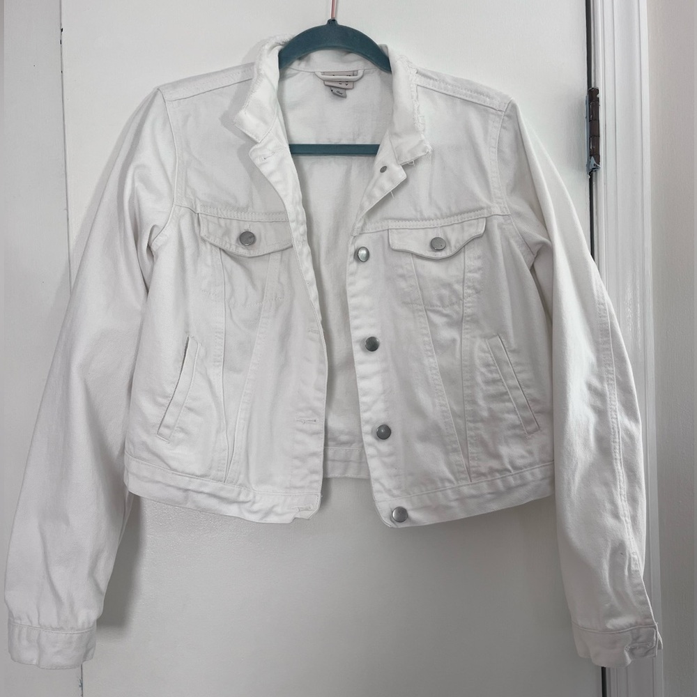 White Jean Jacket Classic Style